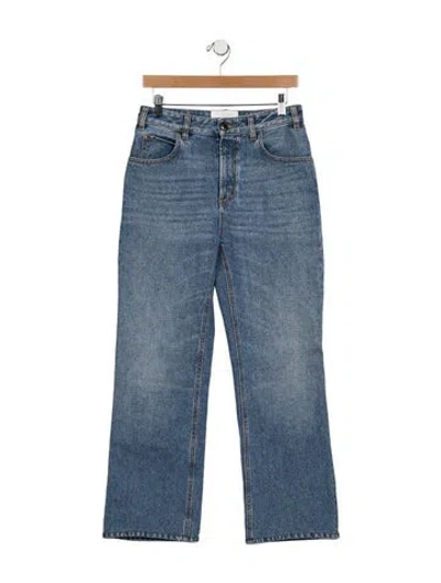 Pre-owned Chloé High-rise Wide Leg Jeans In Blue