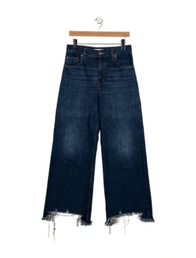 Pre-owned Chloé High-rise Wide Leg Jeans In Blue