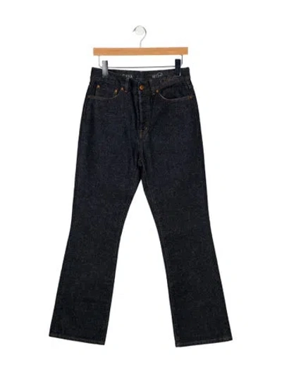 Pre-owned Chloé High-rise Wide Leg Jeans In Blue