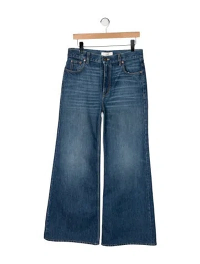 Pre-owned Chloé High-rise Wide Leg Jeans In Blue