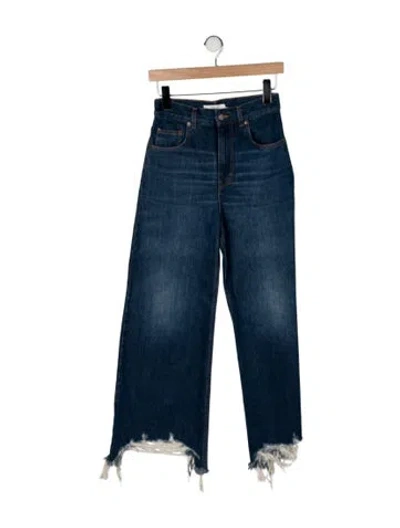 Pre-owned Chloé High-rise Wide Leg Jeans In Blue