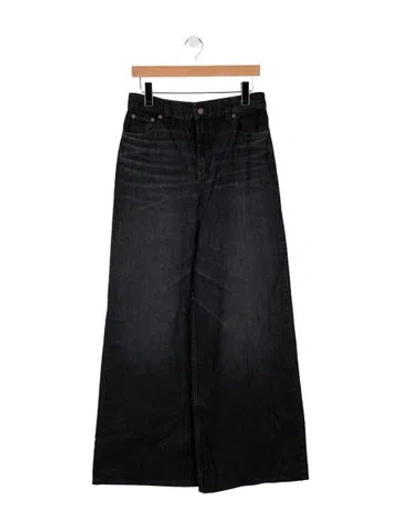 Pre-owned Chloé High-rise Wide Leg Jeans In Blue