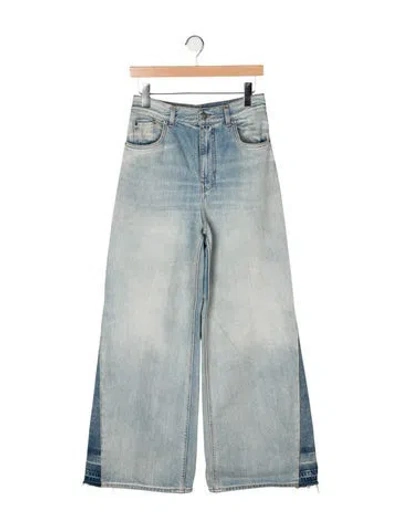 Pre-owned Chloé High-rise Wide Leg Jeans In Multi