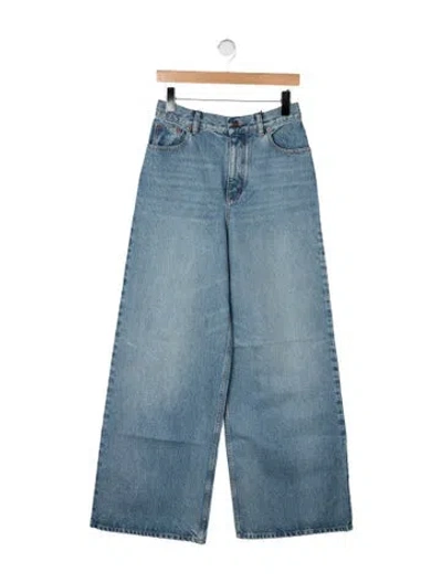 Pre-owned Chloé High-rise Wide Leg Jeans W/ Tags In Blue