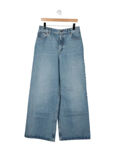 Pre-owned Chloé High-rise Wide Leg Jeans W/ Tags In Blue