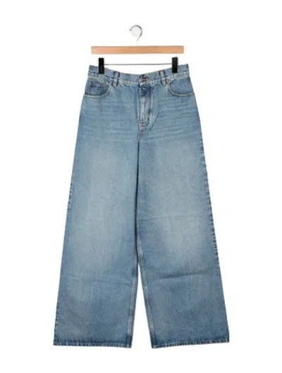 Pre-owned Chloé High-rise Wide Leg Jeans W/ Tags In Blue