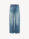 Chloé High-waisted Cropped Jeans In Multi