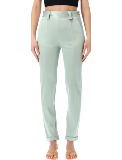 Chloé High-waist Tailored Trousers Size 38 In Green