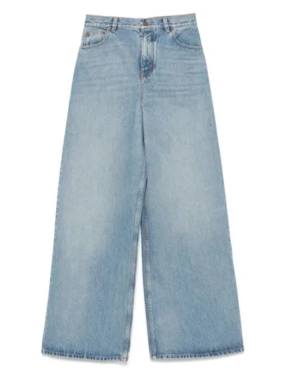 Chloé High-waist Wide-leg Jeans In Blue