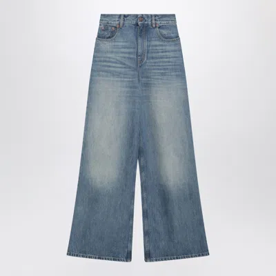 Chloé High-waisted Wide-leg Dream Blue Jeans