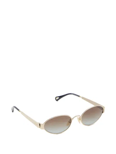 Chloé Holly Gradient Oval-frame Sunglasses