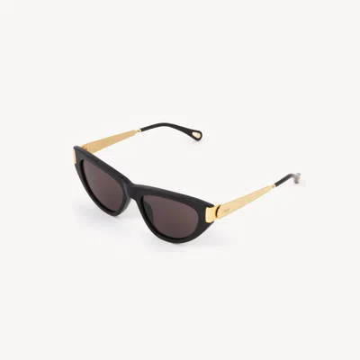 Chloé Eyewear Cat-eye Sunglasses In Black
