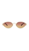 Chloé Holly Sunglasses In Gold