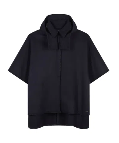 CHLOÉ CHLOÉ KIDS LOGO PLAQUE LAYERED CAPE