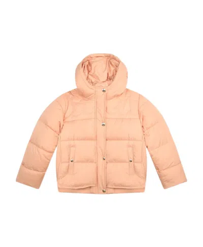 Chloé Hooded Quilted Jacket In Nude | ModeSens