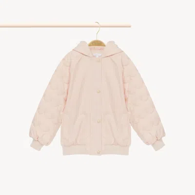 Chloé Blouson Bomber À Capuche Fille Violet Taille 12 100% Polyester In Purple