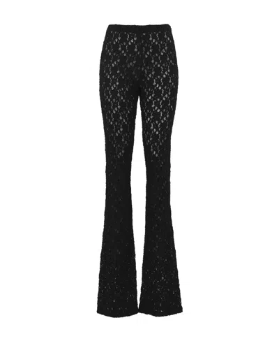 Chloé Horn Casual Pants In Black