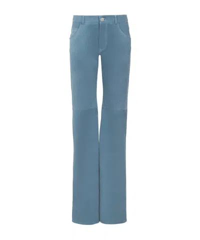 Chloé Horn Casual Pants In Blue