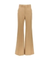 Chloé Beige Flared Pants In Nude