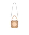 Chloé Small Horse Medal Tote Bag Pink In Nude