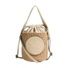 Chloé Pink Mini Horse Medal Basket Bag In Off-white