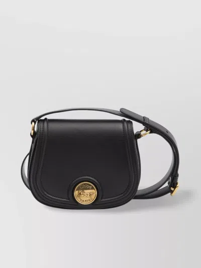 Chloé Horse Medal Cross-body Bag In Black