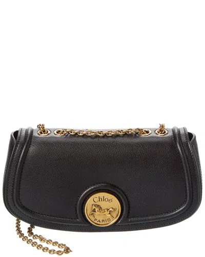 Chloé Shoulder Bag Horse Medal Mini In Black
