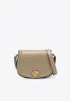 Chloé Saddle Horse Medal Bag In Hammered Pink Leather