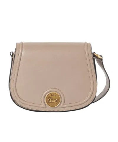 Chloé Horse Medal Shoulder Bag In Brown