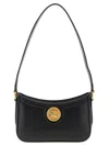 Chloé Women Horse Medal Leather Shoulder Bag In Black