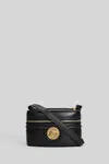 Chloé Horse Medal Shoulder Bag In Black Leather In Black