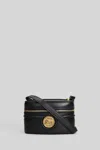 Chloé Horse Medal Shoulder Bag In Black Leather In Black