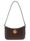 Chloé Horse Medal Grained Leather Shoulder Bag In Red