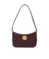 Chloé Horse Medal Grained Leather Shoulder Bag In Red