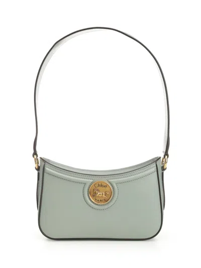 Chloé Horse Medal Shoulder Bags Green