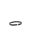 Chloé Horse-motif Medal Leather Belt In Black