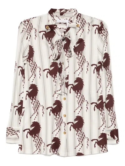 Pre-owned Chloé Horse-printed Shirt