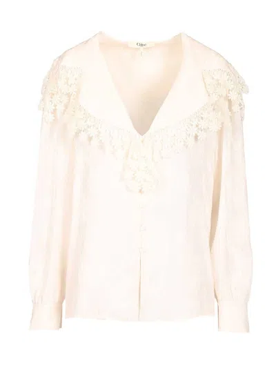 Chloé Ht15 Shirts White In Neutral