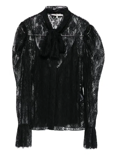 CHLOÉ FLORAL-LACE BLOUSE