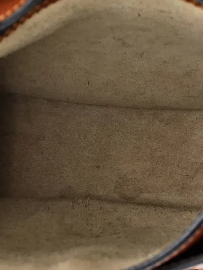 Pre-owned Chloé Hudson Handbag Whipstitch Leather Small Crossbody Bag In Brown