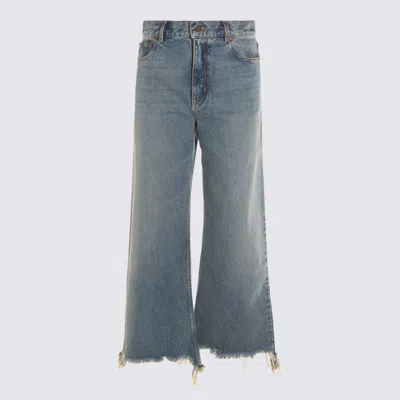 Chloé Iced Blue Cotton Denim Jeans