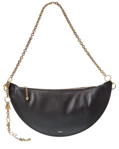 Chloé Icon Leather Hobo Bag In Red