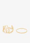 Chloé Iconic Bracelet Set In Gold