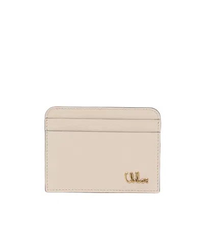 Chloé Iconic Card Bag In Nude