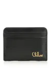 Chloé Women  Iconic Leather Card Case In Black
