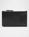 Chloé Iconic Card Case In Leather In Black