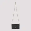 Chloé Logo Shoulder Bag With Chain Detail And Magnetic Closure In Black