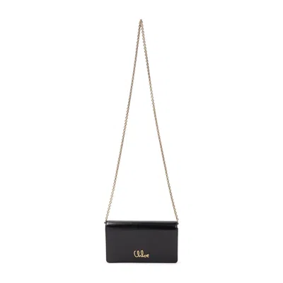 Chloé Chloe Iconic Chain Wallet Women In Black