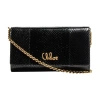 Chloé Iconic Clutch Bag With Chain In Black