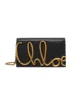Chloé Chloe Womens Black Brand-plaque Leather Cross-body Bag In Black